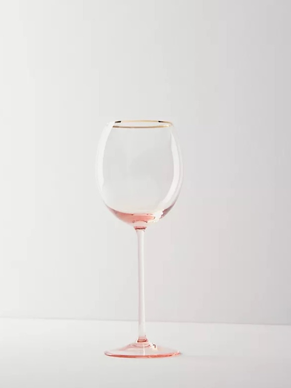 Anthro / Gilded Rim Red Wine Glasses